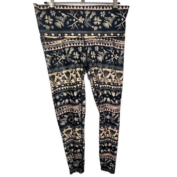 Teeki Boho/Floral/Antler Patterned Athletic Lightweight Leggings - Picture 1 of 4